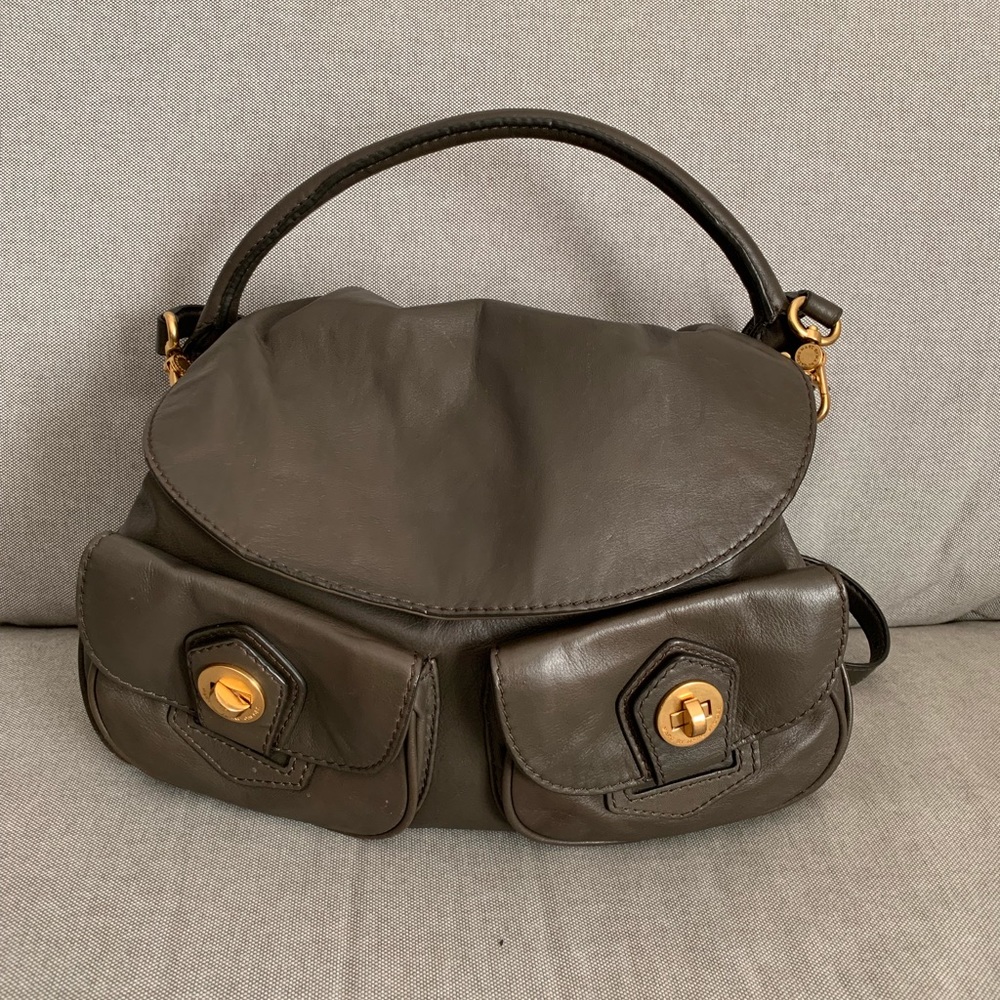 Marc Jacobs grey bag in leather